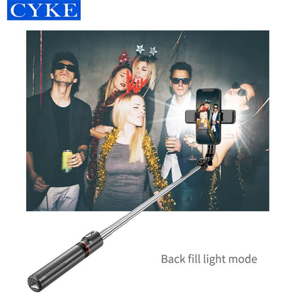 CYKE Selfie Stick Tripod With Double Fill Light Stand Monopod Phone Portable Extendable Bluetooth Selfie Stick For Iphone L13d