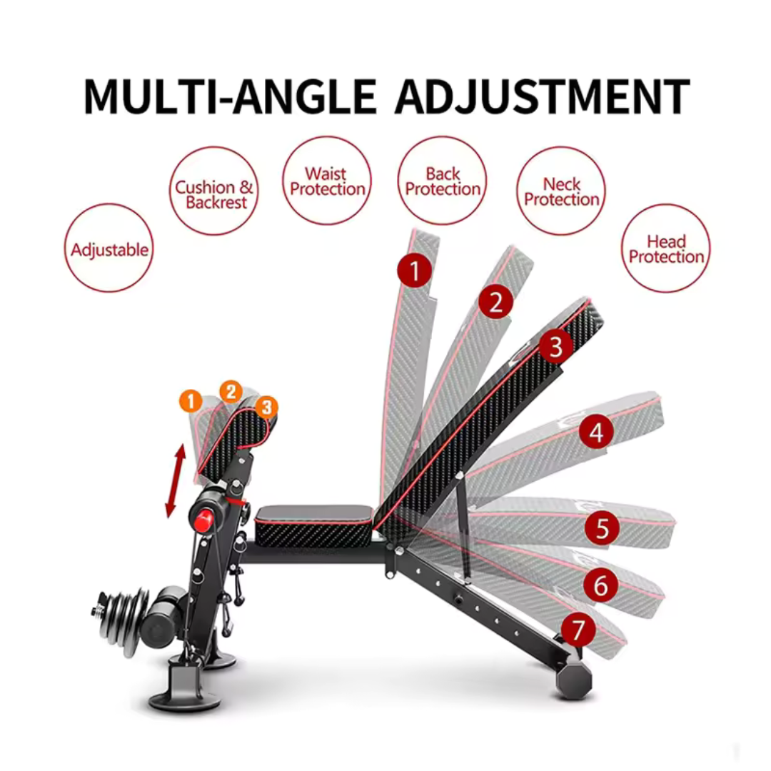 Home Gym Equipment Wholesale Fitness Multi Angle Heavy Duty Adjustable Weight Lifting Bench Foldable