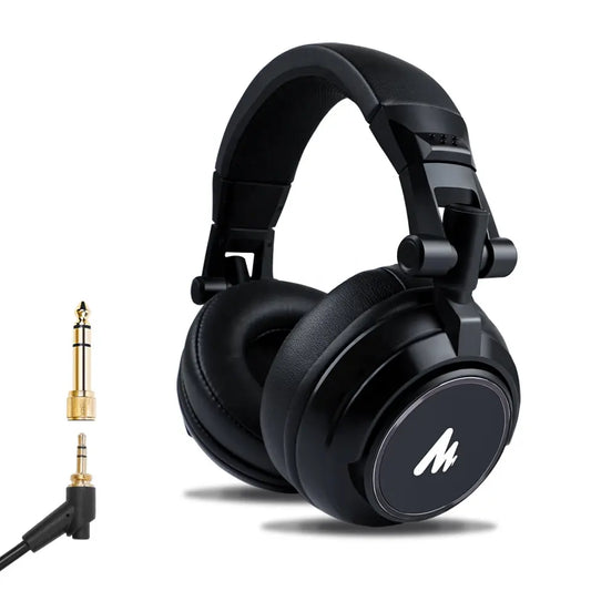 MAONO Professional Studio Monitor Headphones 50 mm Dynamic Type Surround Stereo Wired DJ Headphone For Music Mixer Gamer Headset