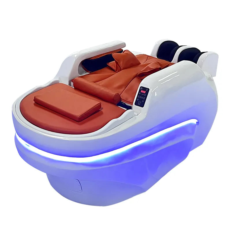 Wholesale Automatic Electric Comfortable Hair Salon Massage Furniture Washing Bed Shampoo Chair With Bowl