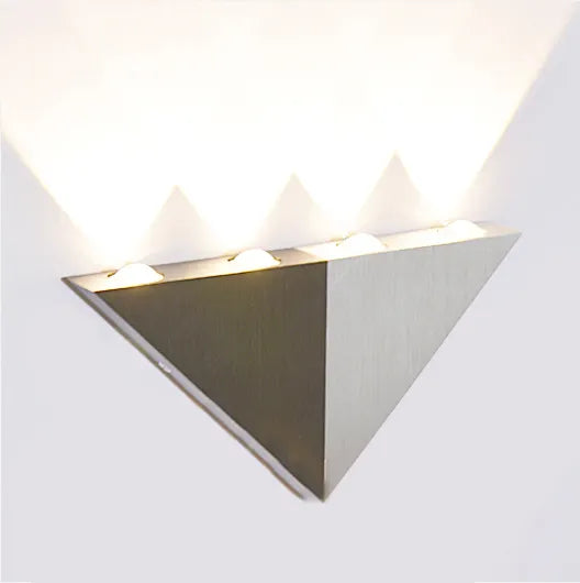 5W Triangle up and down wall lamp for bedroom stairs indoor sconce lighting 220V lighting up and down European style New Year