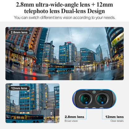 8Mp Dual Lens 8X Zoom Hd Smart Wifi Ip Camera Indoor Wifi Surveillance Camera  Wifi Zoom Camera