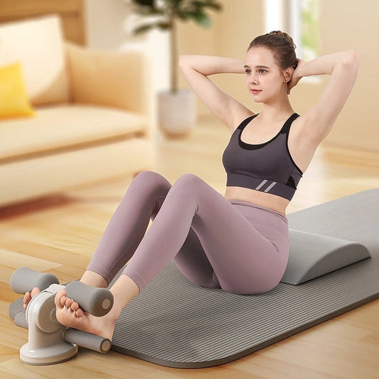 Household Sit-up Aids Abdominal Fitness Equipment Double Foothold Strengthen Sucker-Type Adjustable Sit-up Bar
