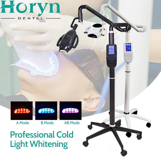 Dental Grade New Touch Screen 60W 65W Professional Bright Smile Laser Cosmetic Teeth Whitening Led Blue Red Light Machine